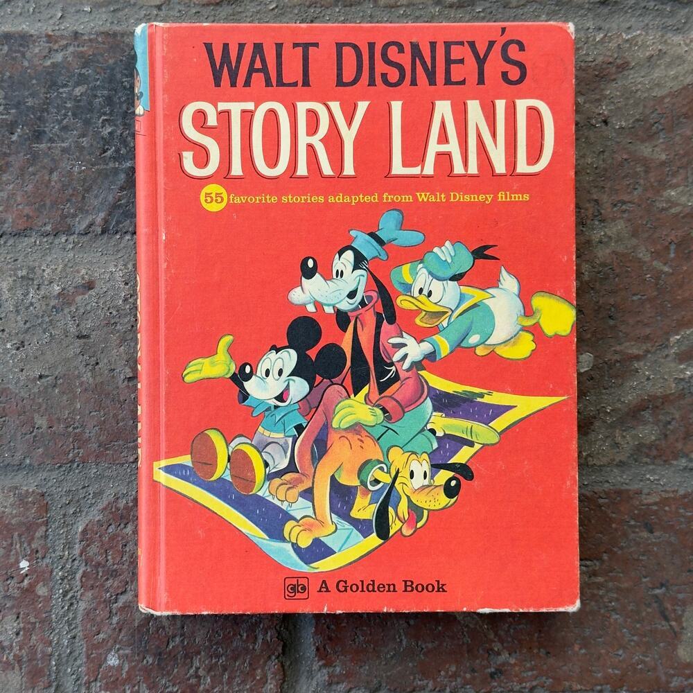 Walt Disney's Story Land Book Vintage 55 Stories From Disney Films 1962
